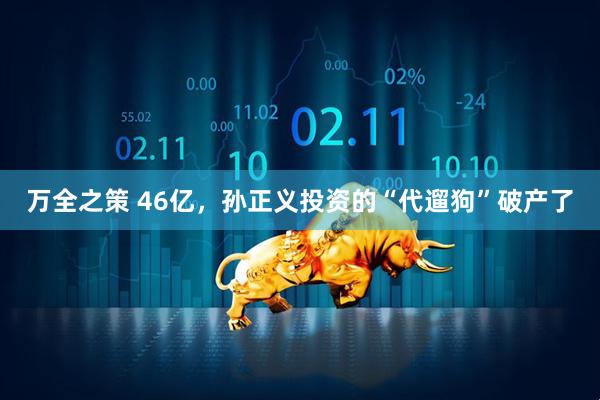 万全之策 46亿，孙正义投资的“代遛狗”破产了